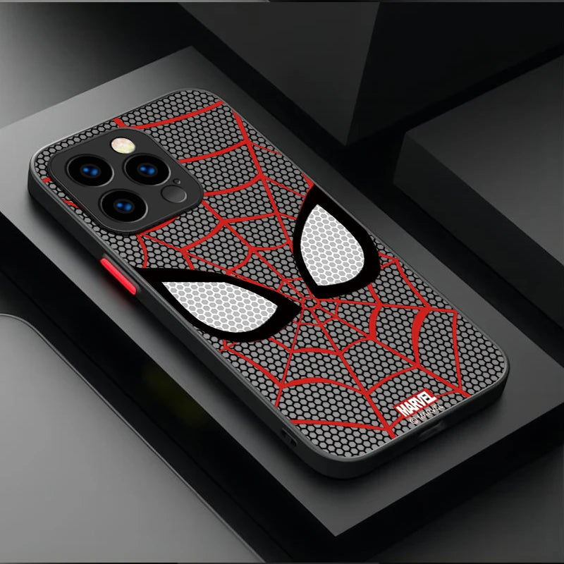 Marvel Spider Man Cool Phone Phone Case for iPhone 17 Air 15 16E 16 14 13 12 11 Pro Max XR 7 8 Plus SE 2020 Matte PC Back Cover