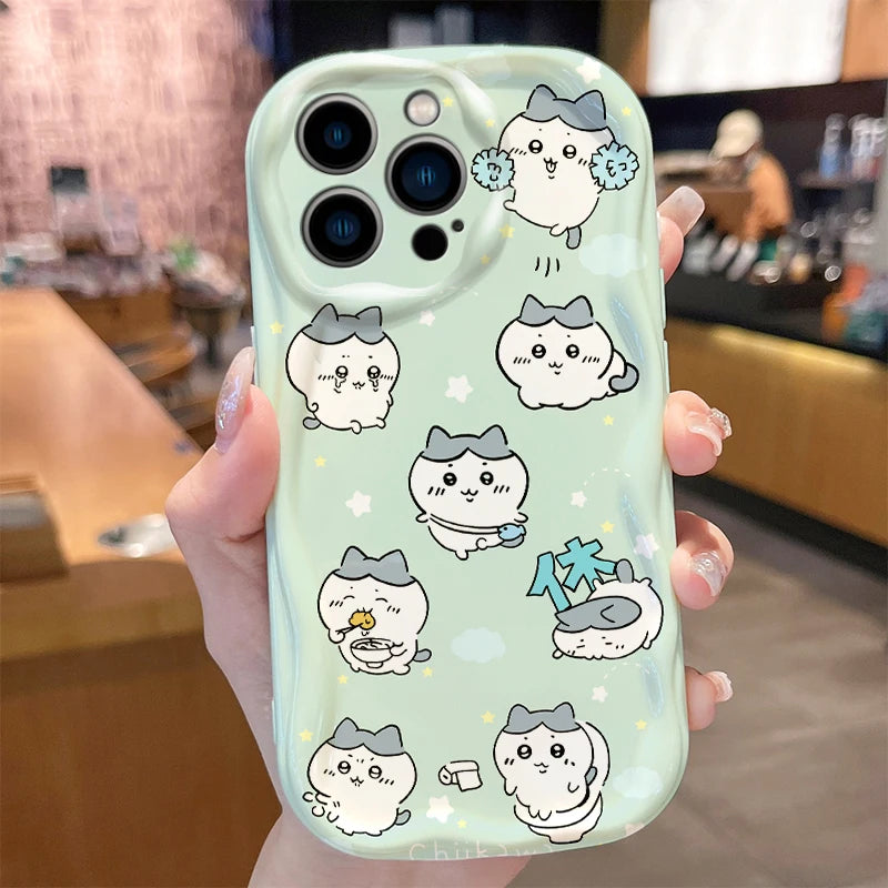 Adorable Plump Rabbit C-Chiikawas Usagi Case for iPhone 17 Air 16 E 15 14 Plus 13 12 Mini 11 Pro Max Shockproof Covers Funda