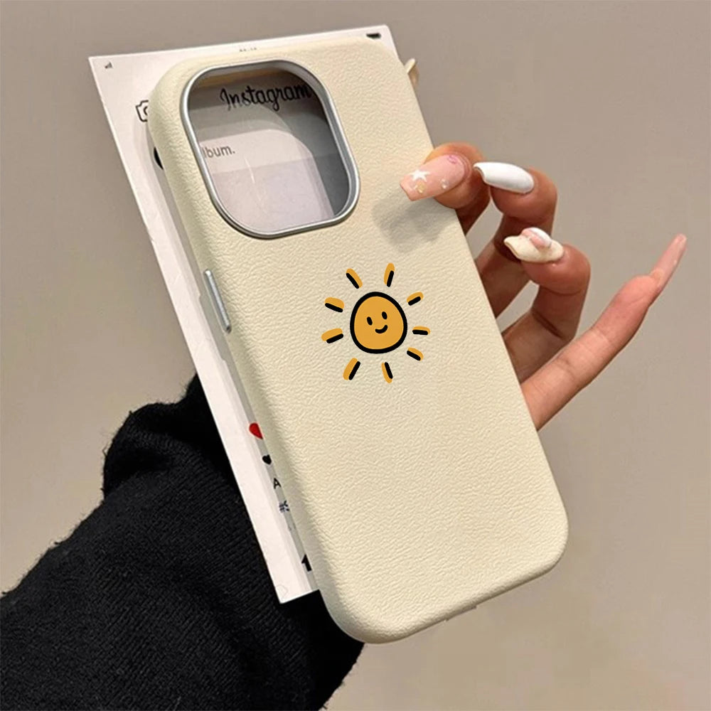 Moon and Sun Couple Paired Phone Case For iPhone 17 16 15 Pro Max Plus 15 14 Pro 13 12 11 7 8 SE 16E XR XS Cases Anti Fall Funda
