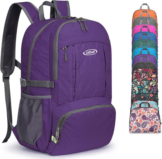 Lightweight Packable Hiking Backpack, Waterproof Travel Daypack