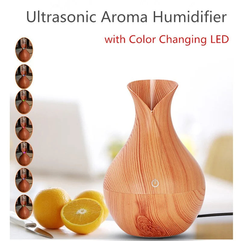 Air Aroma Essential Oil Diffuser LED Ultrasonic Aroma Aromatherapy Humidifier