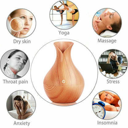 Air Aroma Essential Oil Diffuser LED Ultrasonic Aroma Aromatherapy Humidifier