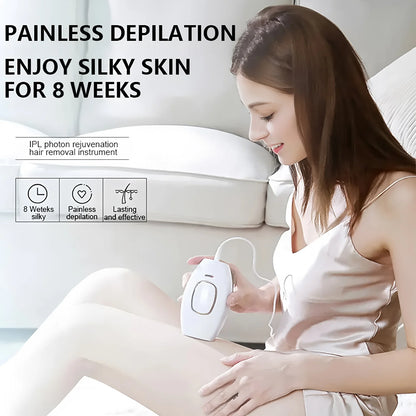 Ipl Hair Removal Laser Epilator 500000 Fast Flash Hair Remover Painless Permanent Photoepilator Whole Body Treament For Women