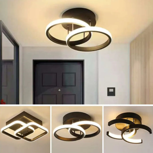 LED Aisle Ceiling Lights Modern Chandelier Three Colors Lamp Minimalist Lamps For Bedroom Light Surface Installation wall lamp