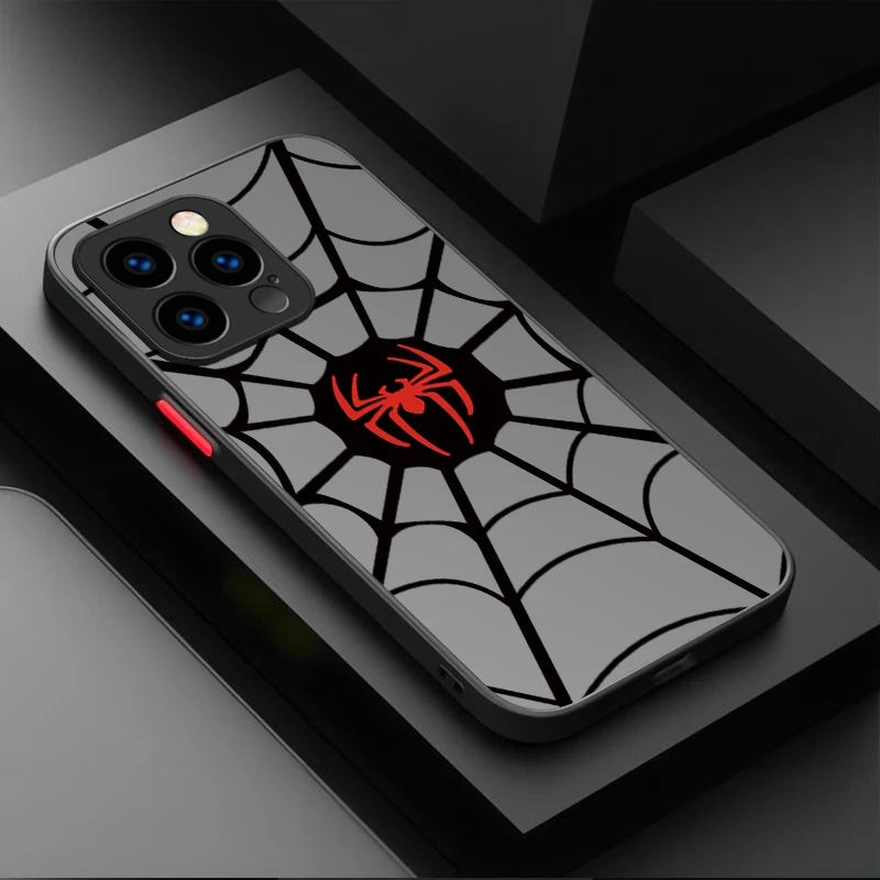 Marvel Spider Man Cool Phone Phone Case for iPhone 17 Air 15 16E 16 14 13 12 11 Pro Max XR 7 8 Plus SE 2020 Matte PC Back Cover