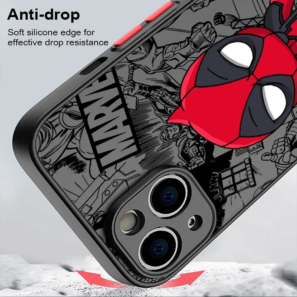 Marvel Groot Spiderman Cartoon Case for iPhone 17 16 Pro 15 17 Pro Max 14 13 12 11 XS 14 Pro Max 16 Plus 14Pro XR 12Pro Cover