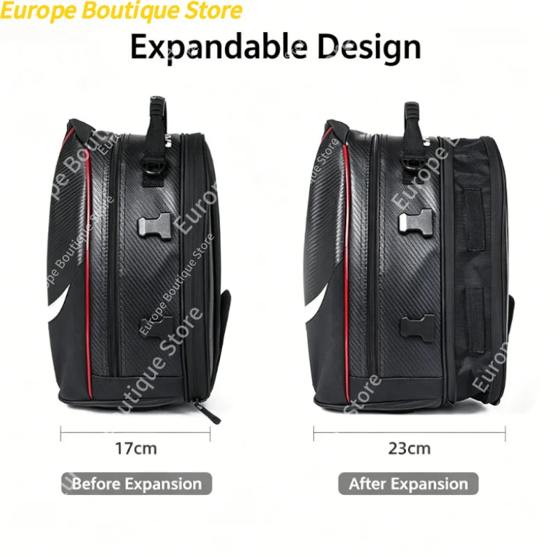 Motorbike Touring Luggage Multifunctional Hard Shell Tail Bag Waterproof Rear Seat Shoulder Crossbody For Motorcycle