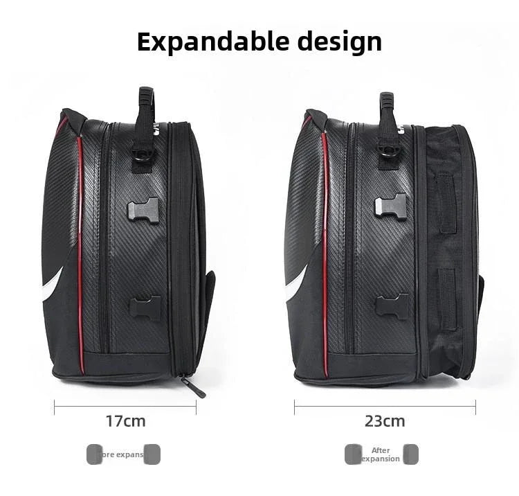 Motorbike Touring Luggage Multifunctional Hard Shell Tail Bag Waterproof Rear Seat Shoulder Crossbody For Motorcycle