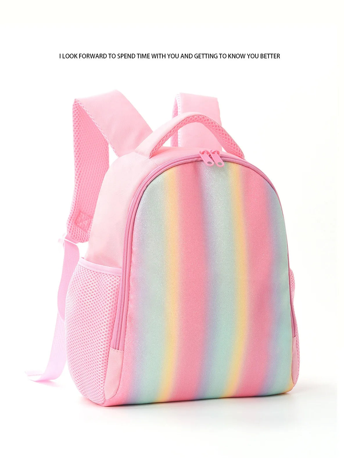 Feihong Cross-border Children's Backpack Primary School Student Rainbow School Bag Children's Backpack Travel Lightweight Casual
