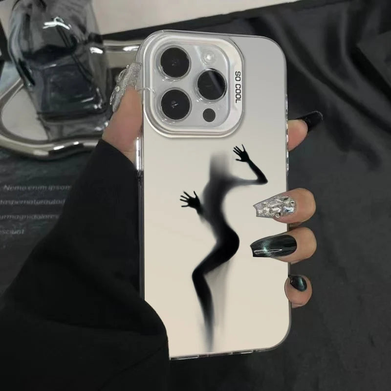 Sexy luxury patterned matte phone case suitable for iPhone 17 16 15 14 13 12 Pro Max 17 Air 16E Anti fall and durable Cover