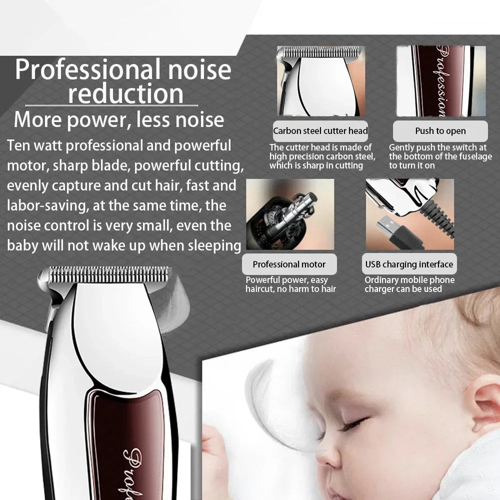 Hair Clipper Rechargeable Cordless Trimmer for Men Grooming Professional Electric Beard Hair Cutting Machine Edge Hair Clipper