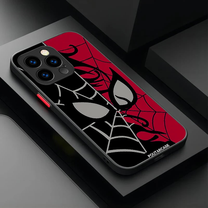 Marvel Spider Man Cool Phone Phone Case for iPhone 17 Air 15 16E 16 14 13 12 11 Pro Max XR 7 8 Plus SE 2020 Matte PC Back Cover