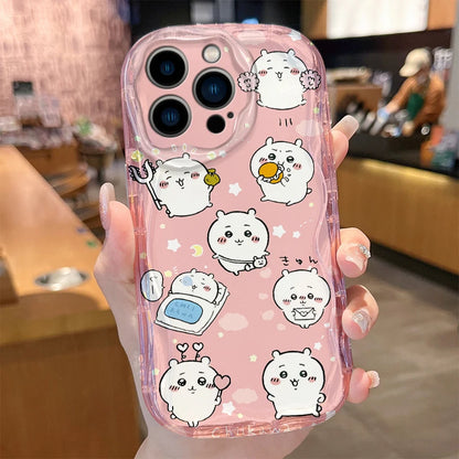 Adorable Plump Rabbit C-Chiikawas Usagi Case for iPhone 17 Air 16 E 15 14 Plus 13 12 Mini 11 Pro Max Shockproof Covers Funda