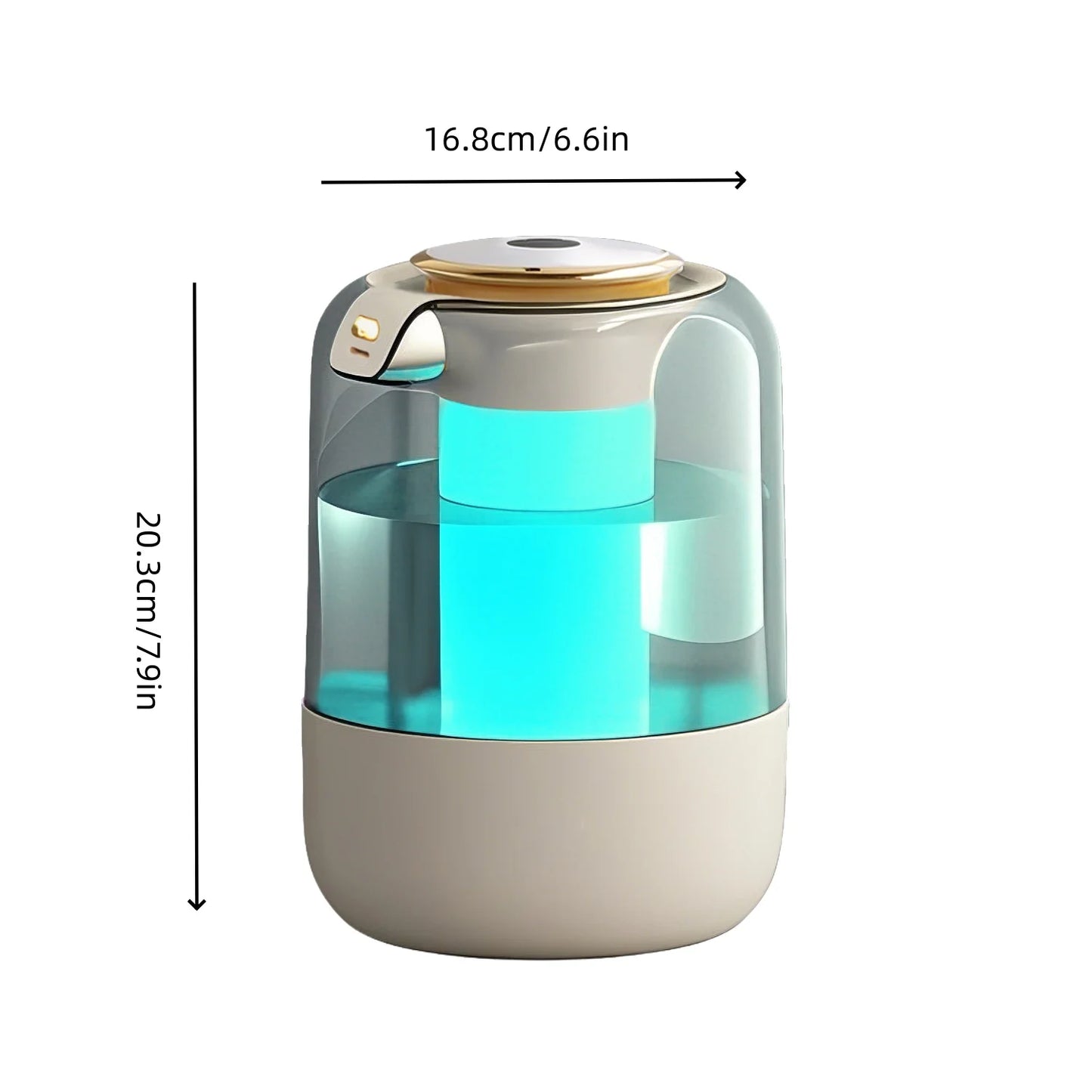 Colorful Silent Humidifier with Aroma Diffuser, 2L Large Capacity Fog Spray, Home Humidifier for Bedroom andormitory, Moisturizi