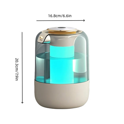 Colorful Silent Humidifier with Aroma Diffuser, 2L Large Capacity Fog Spray, Home Humidifier for Bedroom andormitory, Moisturizi