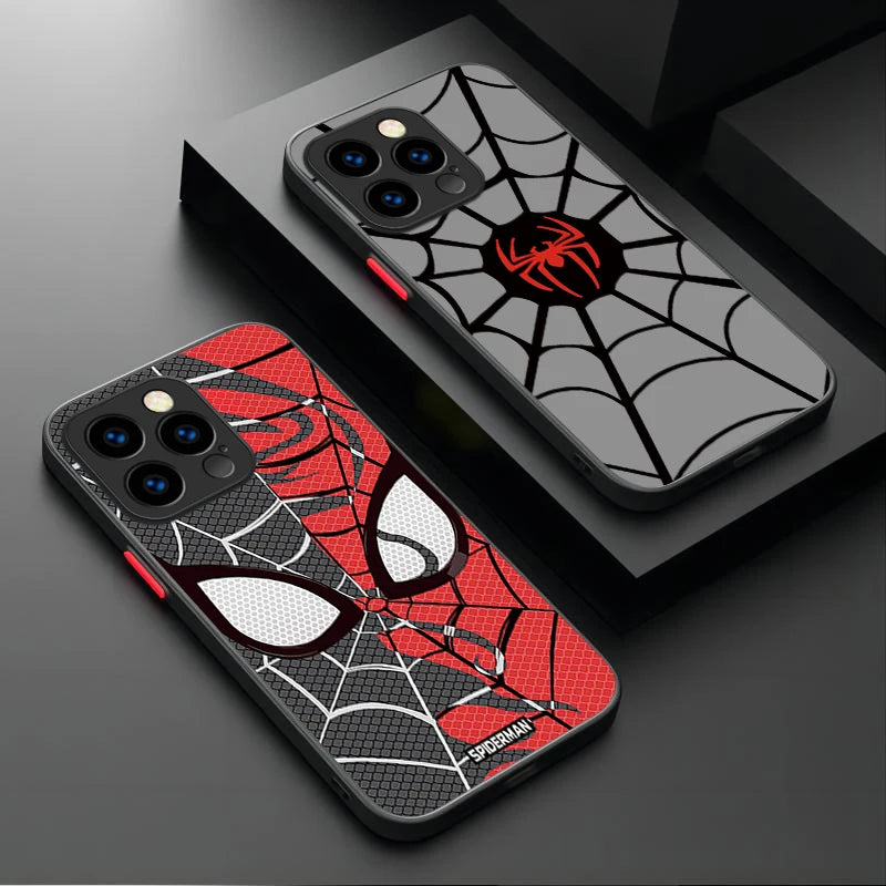 Marvel Spider Man Cool Phone Phone Case for iPhone 17 Air 15 16E 16 14 13 12 11 Pro Max XR 7 8 Plus SE 2020 Matte PC Back Cover
