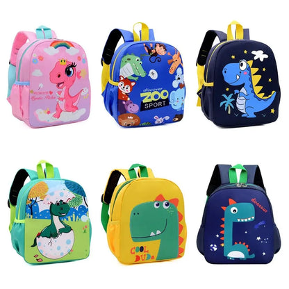 Kindergarten Children Backpack Cartoon Cute Little Animal Little Dinosaur Backpack Kids Boys Girls Student Bag