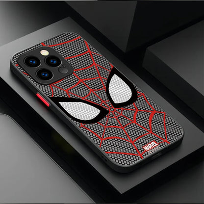 Marvel Spider Man Cool Phone Phone Case for iPhone 17 Air 15 16E 16 14 13 12 11 Pro Max XR 7 8 Plus SE 2020 Matte PC Back Cover