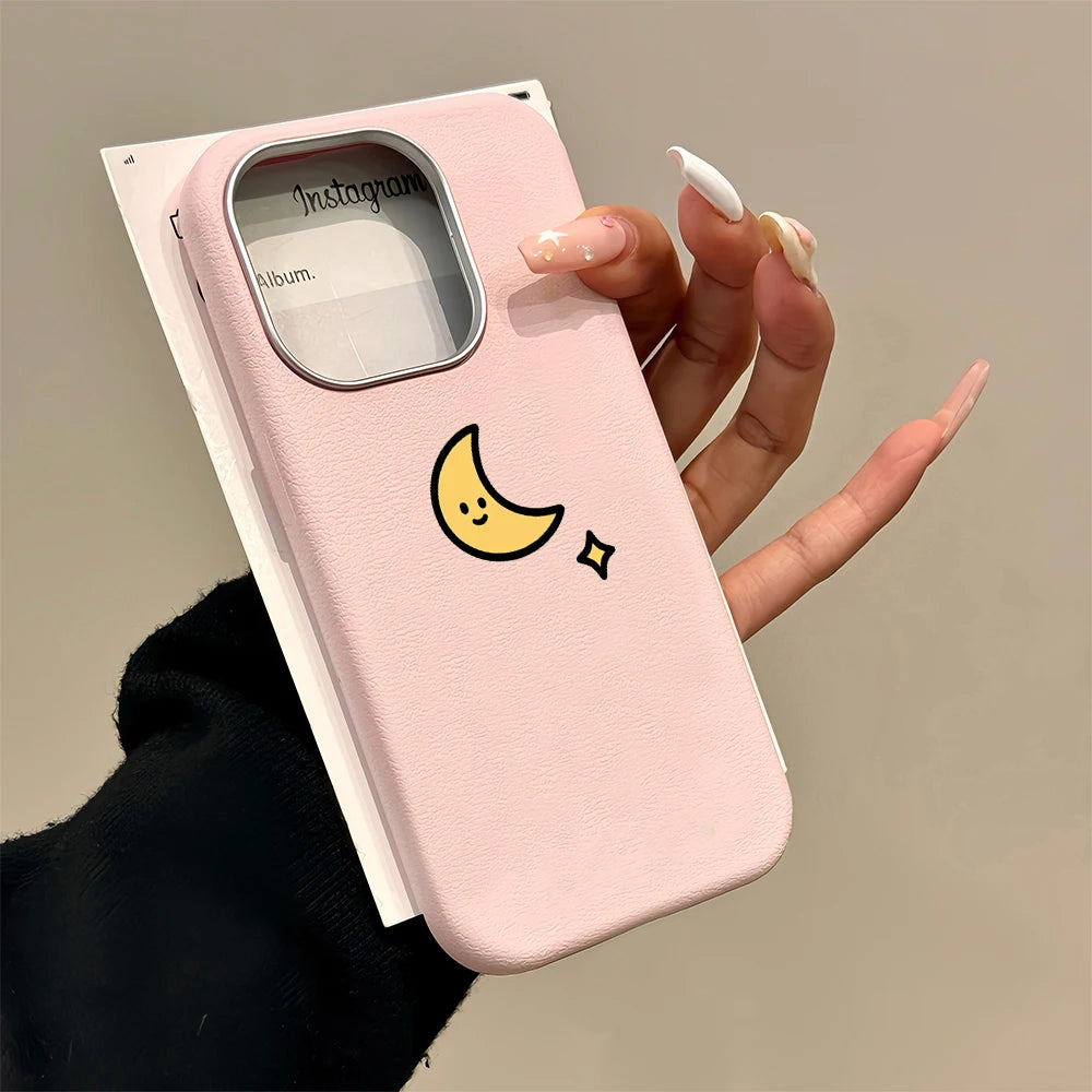 Moon and Sun Couple Paired Phone Case For iPhone 17 16 15 Pro Max Plus 15 14 Pro 13 12 11 7 8 SE 16E XR XS Cases Anti Fall Funda
