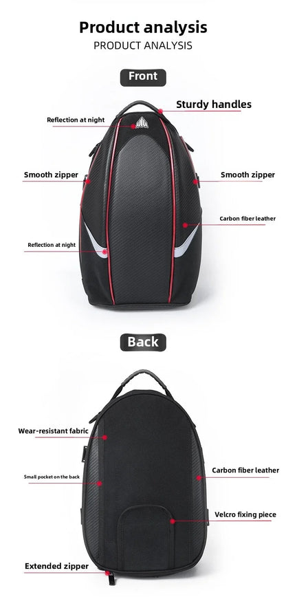 Motorbike Touring Luggage Multifunctional Hard Shell Tail Bag Waterproof Rear Seat Shoulder Crossbody For Motorcycle