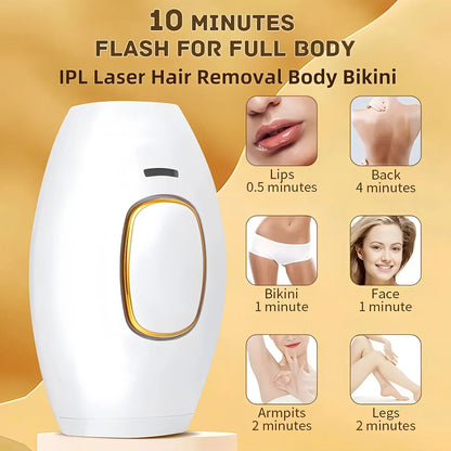 Ipl Hair Removal Laser Epilator 500000 Fast Flash Hair Remover Painless Permanent Photoepilator Whole Body Treament For Women