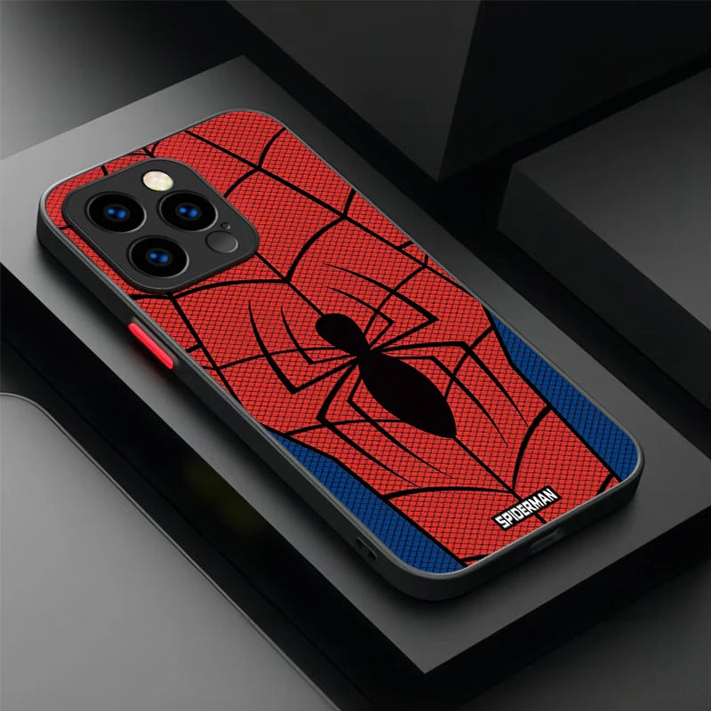 Marvel Spider Man Cool Phone Phone Case for iPhone 17 Air 15 16E 16 14 13 12 11 Pro Max XR 7 8 Plus SE 2020 Matte PC Back Cover