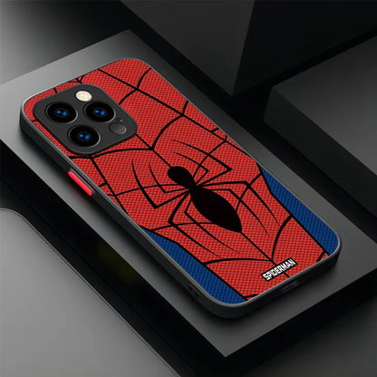 Marvel Spider Man Cool Phone Phone Case for iPhone 17 Air 15 16E 16 14 13 12 11 Pro Max XR 7 8 Plus SE 2020 Matte PC Back Cover