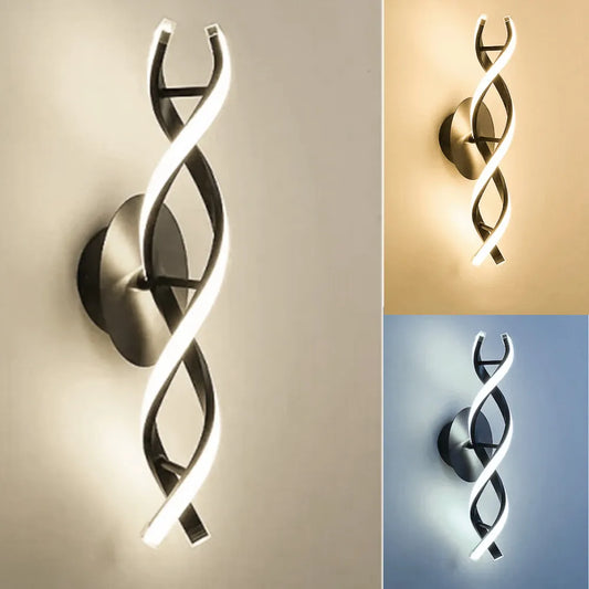 Minimalist LED Wall Lamp Nordic Bedroom Bedside Black golden Gold Decorative Lighting Living Room Corridor Indoor Fixtures