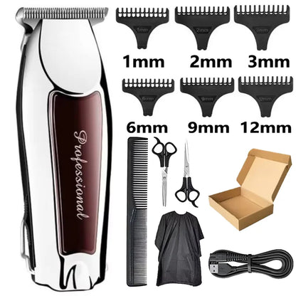 Hair Clipper Rechargeable Cordless Trimmer for Men Grooming Professional Electric Beard Hair Cutting Machine Edge Hair Clipper