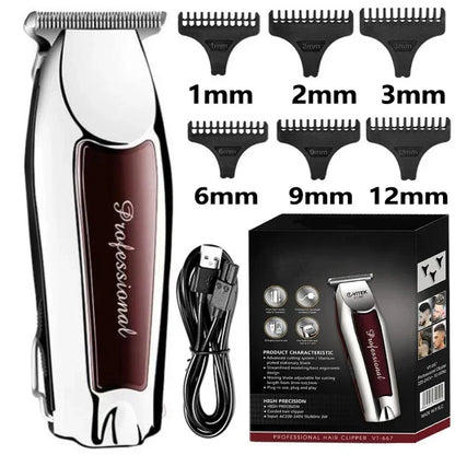 Hair Clipper Rechargeable Cordless Trimmer for Men Grooming Professional Electric Beard Hair Cutting Machine Edge Hair Clipper