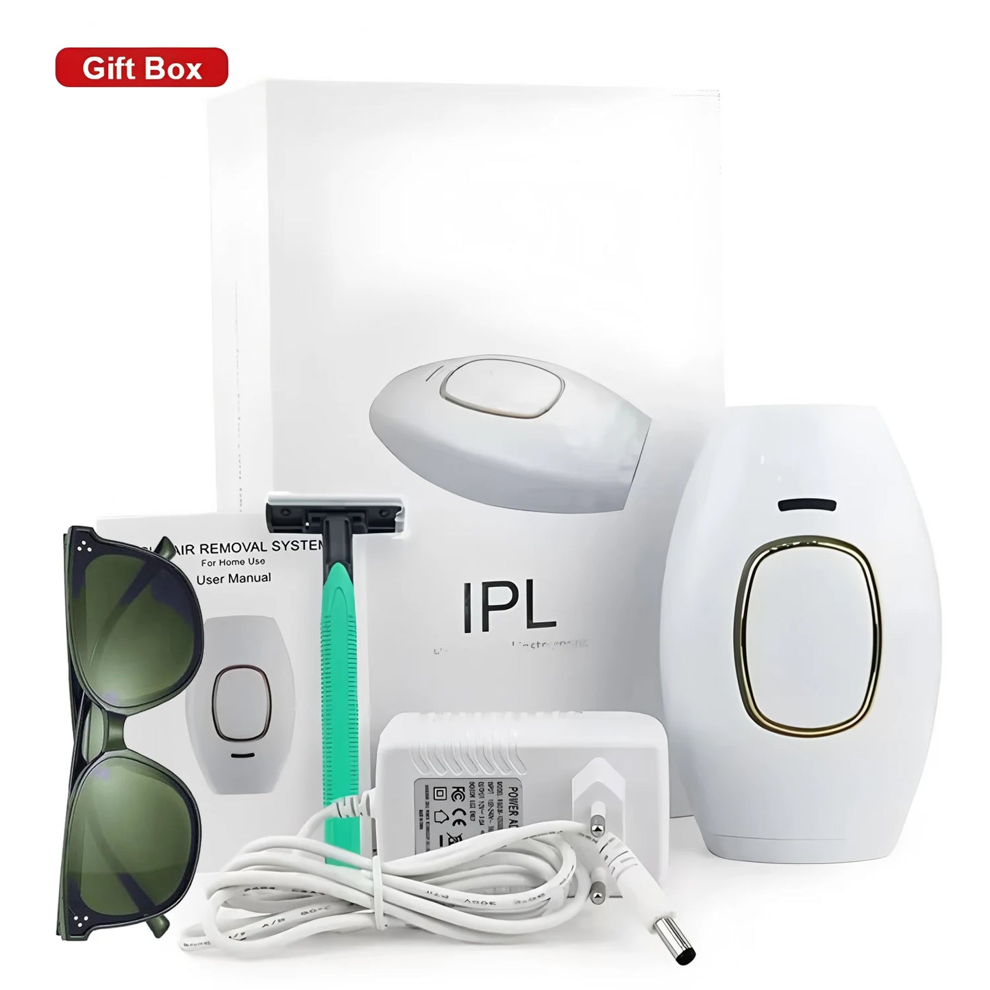 Ipl Hair Removal Laser Epilator 500000 Fast Flash Hair Remover Painless Permanent Photoepilator Whole Body Treament For Women