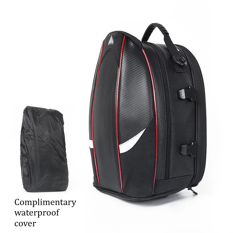 Motorbike Touring Luggage Multifunctional Hard Shell Tail Bag Waterproof Rear Seat Shoulder Crossbody For Motorcycle