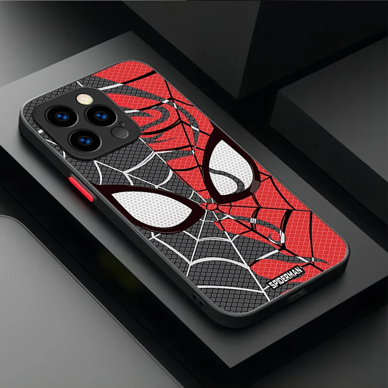 Marvel Spider Man Cool Phone Phone Case for iPhone 17 Air 15 16E 16 14 13 12 11 Pro Max XR 7 8 Plus SE 2020 Matte PC Back Cover