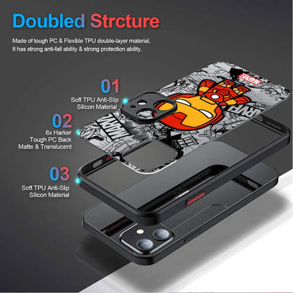 Marvel Groot Spiderman Cartoon Case for iPhone 17 16 Pro 15 17 Pro Max 14 13 12 11 XS 14 Pro Max 16 Plus 14Pro XR 12Pro Cover