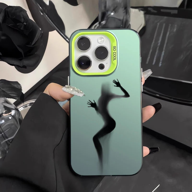 Sexy luxury patterned matte phone case suitable for iPhone 17 16 15 14 13 12 Pro Max 17 Air 16E Anti fall and durable Cover