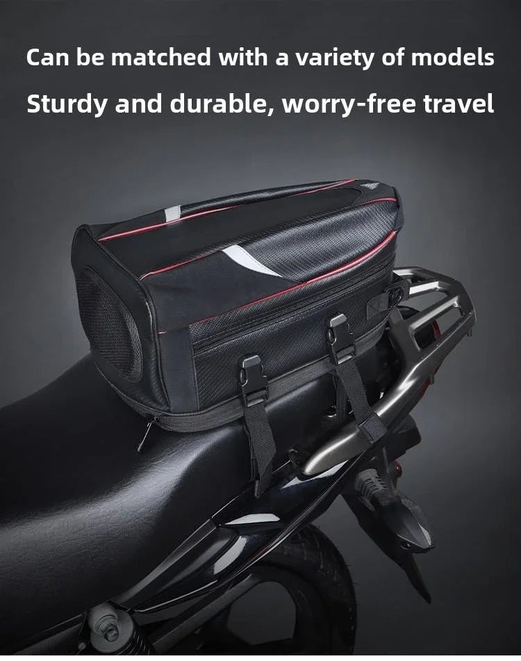 Motorbike Touring Luggage Multifunctional Hard Shell Tail Bag Waterproof Rear Seat Shoulder Crossbody For Motorcycle