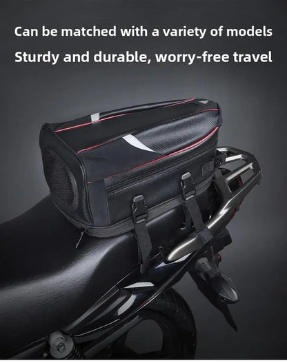 Motorbike Touring Luggage Multifunctional Hard Shell Tail Bag Waterproof Rear Seat Shoulder Crossbody For Motorcycle