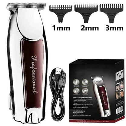 Hair Clipper Rechargeable Cordless Trimmer for Men Grooming Professional Electric Beard Hair Cutting Machine Edge Hair Clipper
