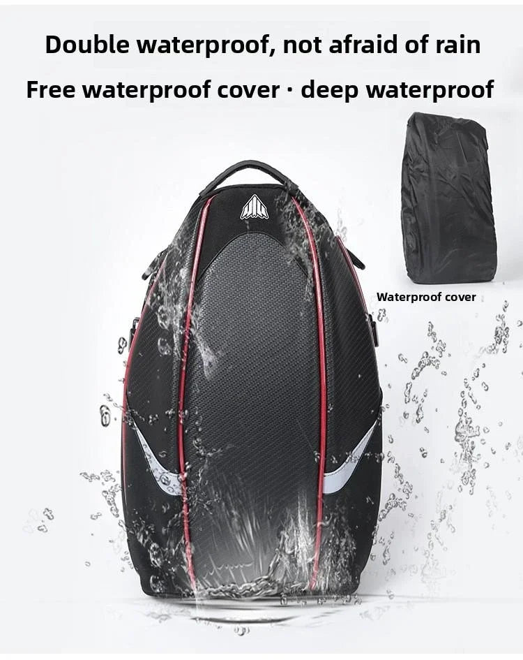 Motorbike Touring Luggage Multifunctional Hard Shell Tail Bag Waterproof Rear Seat Shoulder Crossbody For Motorcycle