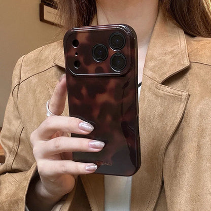 Amber Retro Leopard Print Phone Case For iPhone 17 16 15 14 13 12 11 Pro Max 15 Plus 17Air Shockproof Dustproof Soft Back Cover
