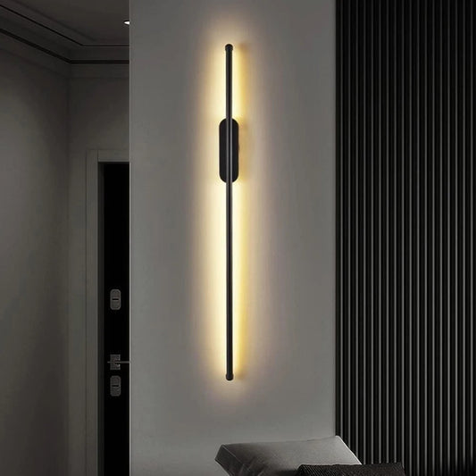 Modern Creative Strip Led Wall Lamp 3 colors Minimalist Bedroom Bedside Wall Sconce  Living Room TV Sofa Background Wall Lamp