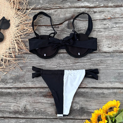 Black White Hlater Bikini Micro Bikinis Set 2023 Womens Swimsuit Sexy Female Thong Swimwear Bathing Suit Biquini Swimming Suits