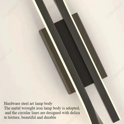 Modern minimalist LED living room background wall corridor wall lamp bedroom bedside decorative lighting lamps