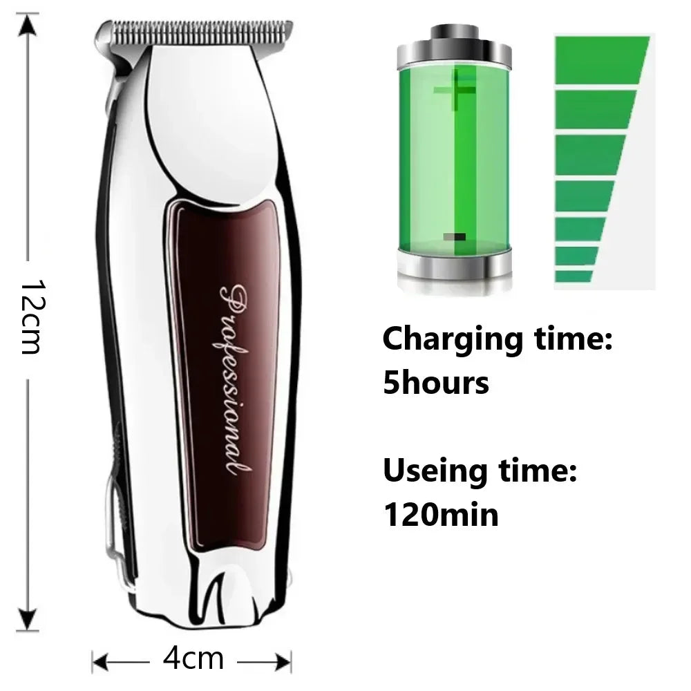 Hair Clipper Rechargeable Cordless Trimmer for Men Grooming Professional Electric Beard Hair Cutting Machine Edge Hair Clipper