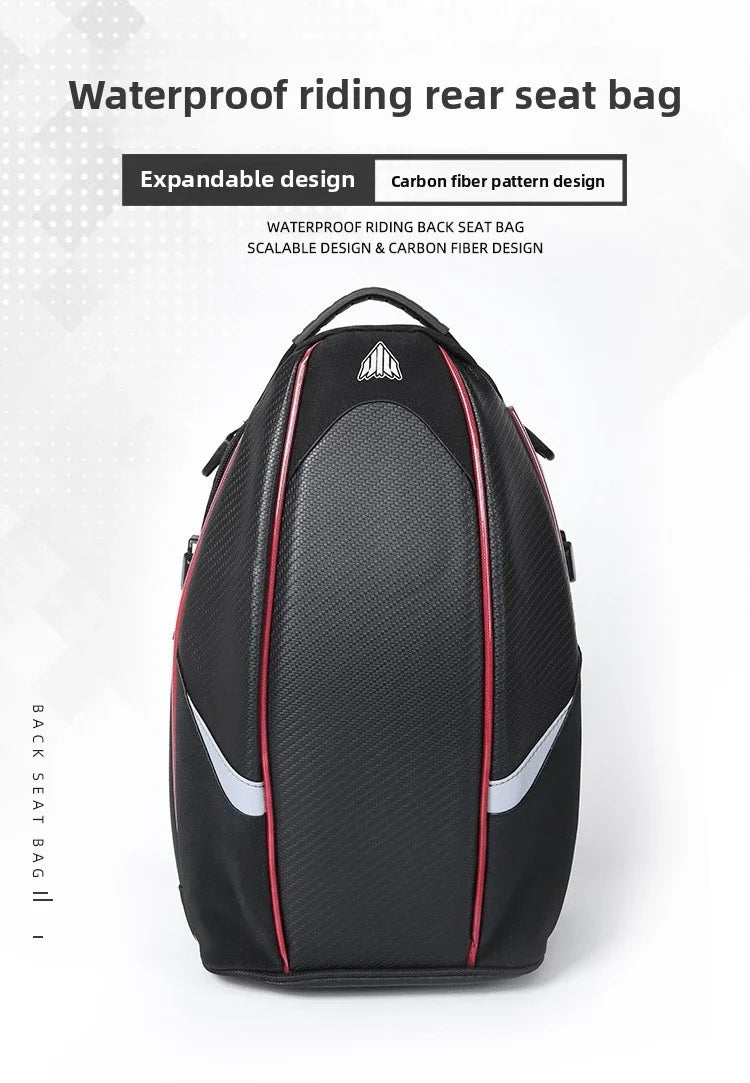 Motorbike Touring Luggage Multifunctional Hard Shell Tail Bag Waterproof Rear Seat Shoulder Crossbody For Motorcycle