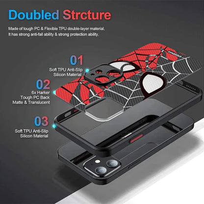 Marvel Spider Man Cool Phone Phone Case for iPhone 17 Air 15 16E 16 14 13 12 11 Pro Max XR 7 8 Plus SE 2020 Matte PC Back Cover